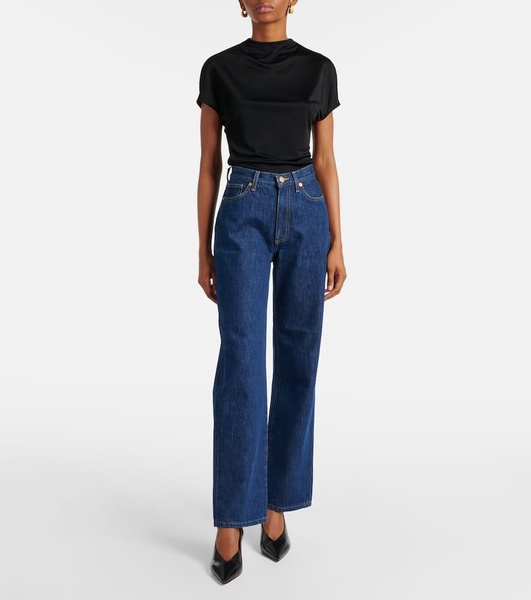 Linn high-rise straight jeans