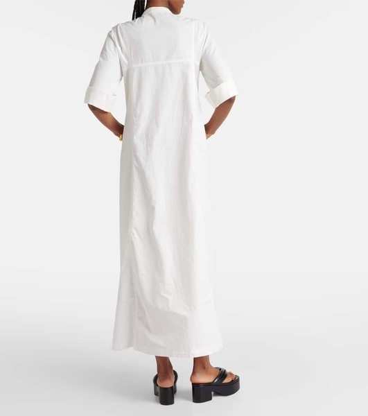 Cotton poplin maxi dress