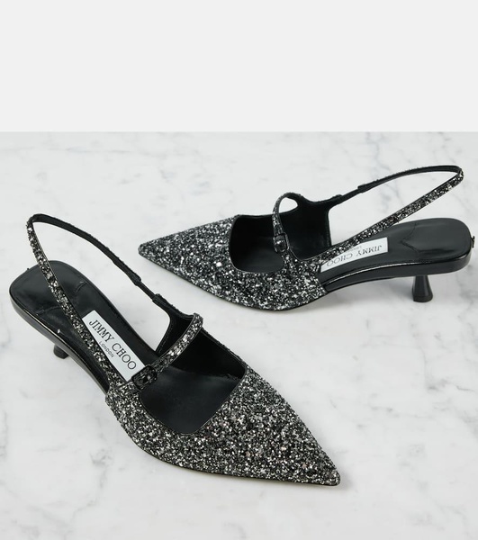 Didi 45 sequined slingback pumps