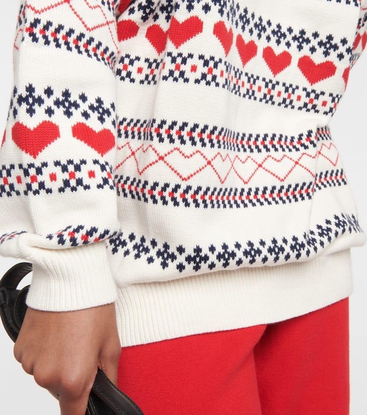 St Moritz Clementine intarsia cotton sweater