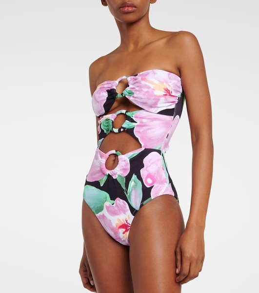 Anya cutout floral swimsuit