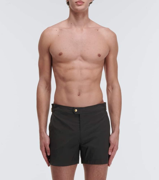 Side-buckle swim trunks