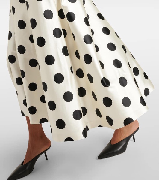 Cippo polka-dot cotton and silk maxi dress