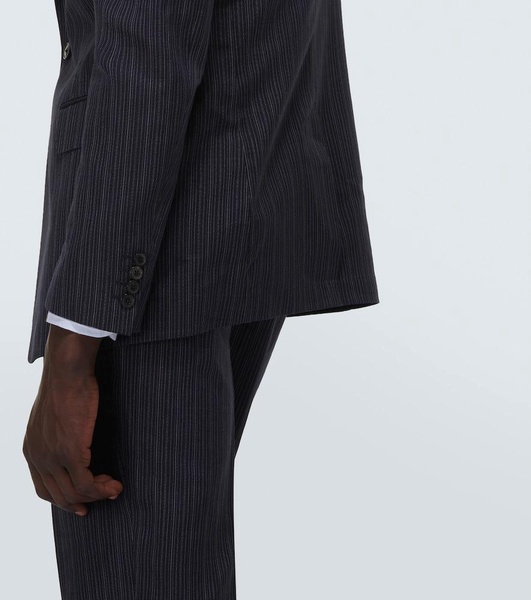 Pinstripe cotton-blend suit 