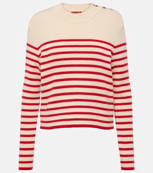 Oz striped cotton and cashmere sweater