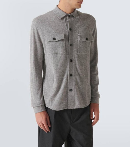 Wool and cashmere overshirt