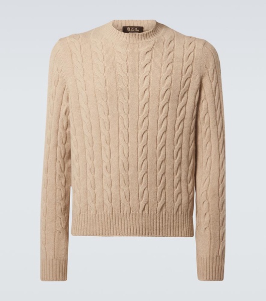 Cable-knit cashmere sweater