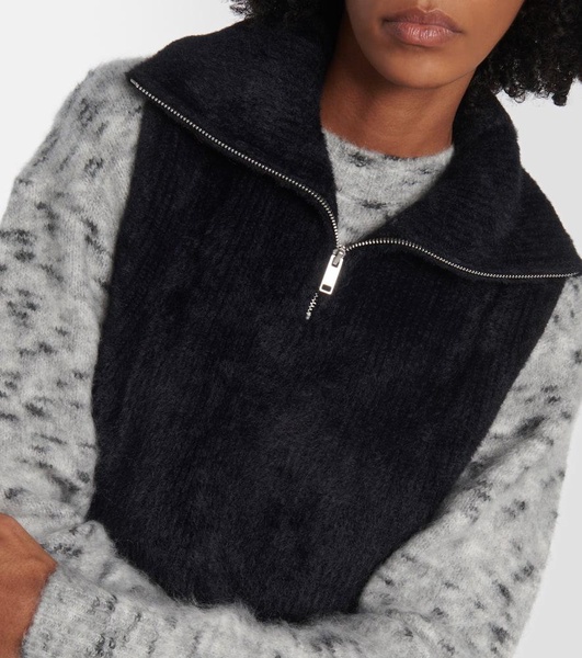 Milie high-neck sweater vest