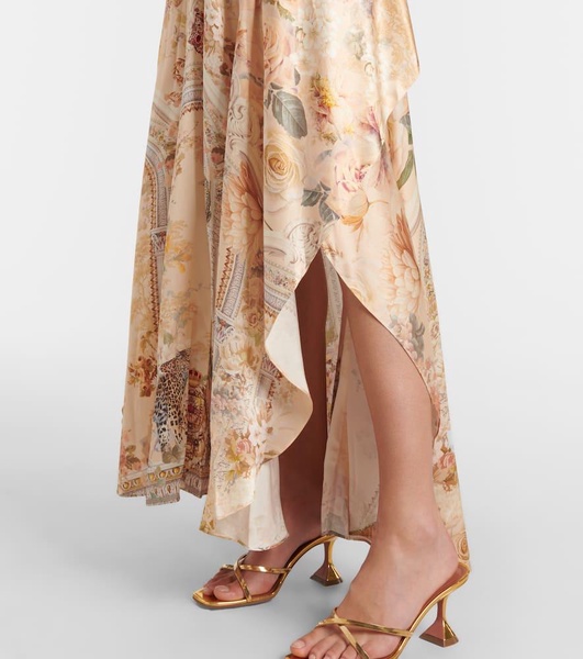 Silk charmeuse maxi dress