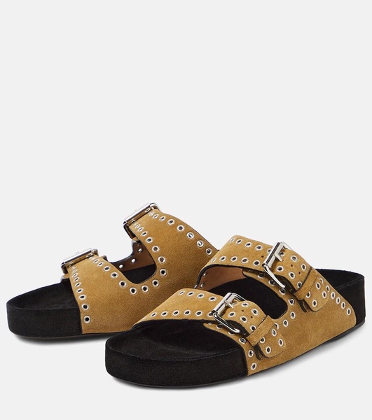 Lennyo studded suede sandals 