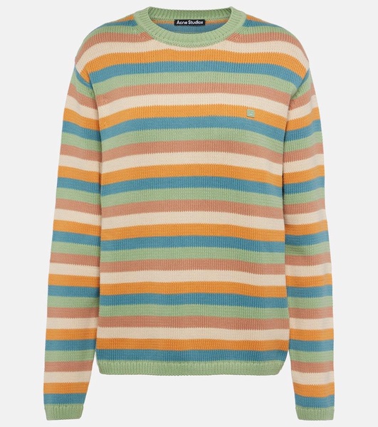 Striped cotton sweater