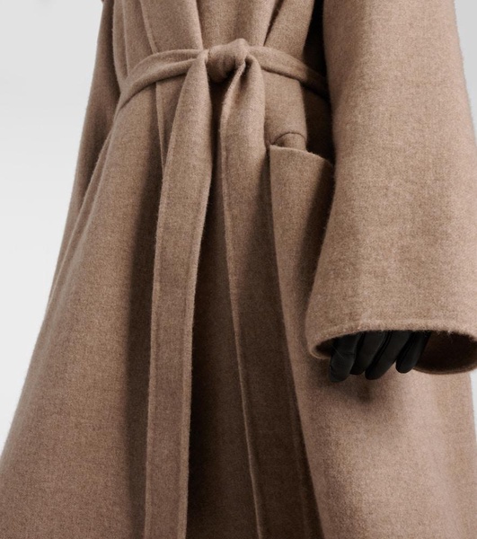 Laguna cashmere flannel wrap coat