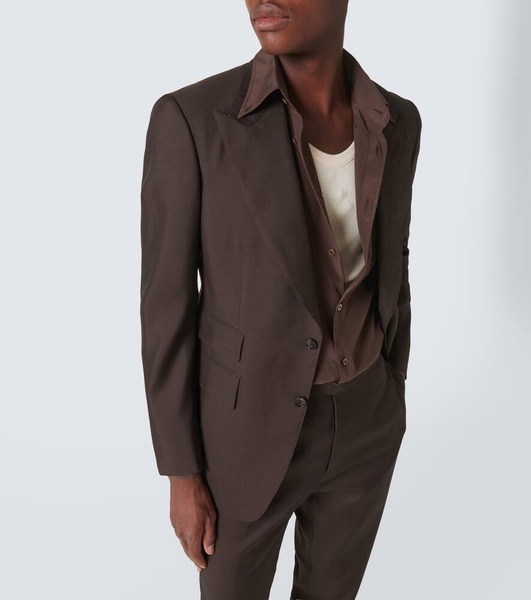 Shelton organza twill suit