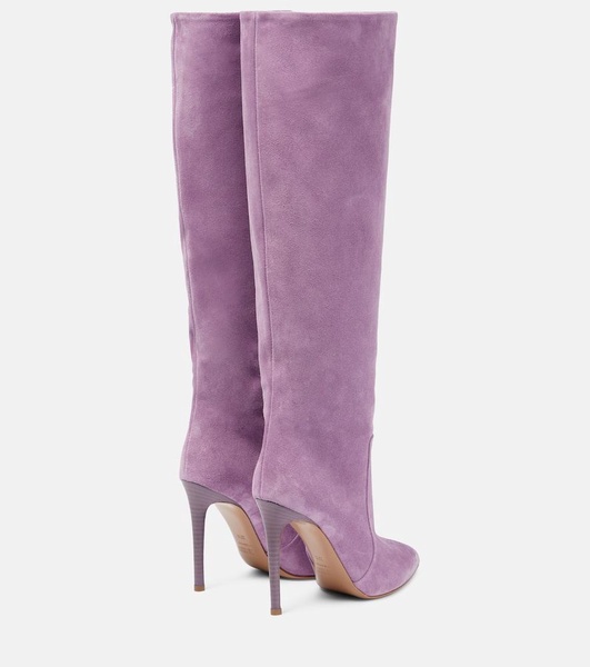 105 suede knee-high boots