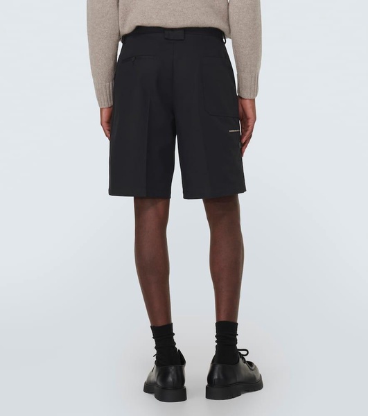 Cotton-blend chino shorts