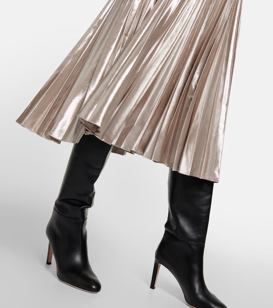 Sif pleated midi skirt