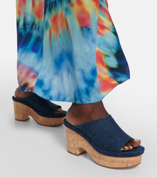 Blue Oli Platform Heeled Sandals