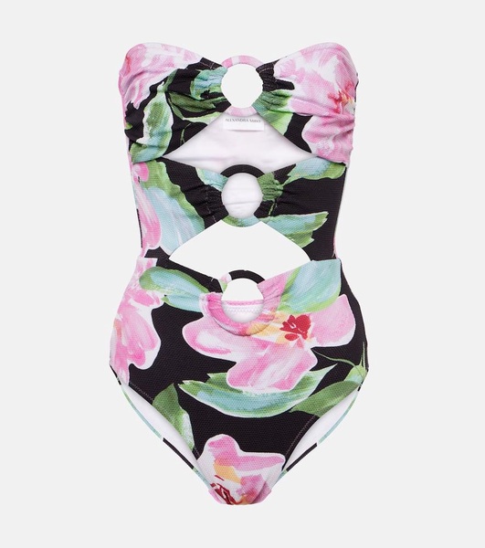 Anya cutout floral swimsuit