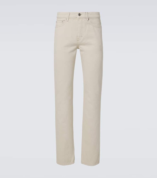 Twill straight jeans