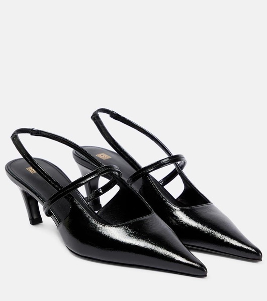 The Sharp leather slingback pumps