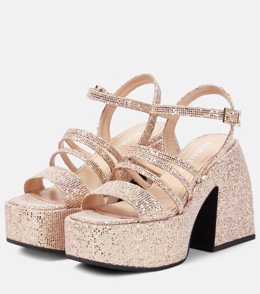 Bulla Chibi glitter platform sandals