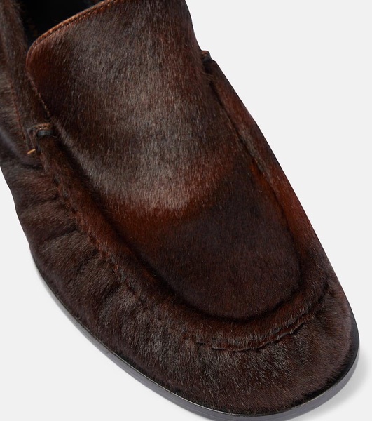 Calf hair loafers