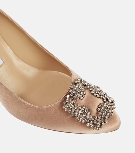 Hangisi 70 embellished satin pumps