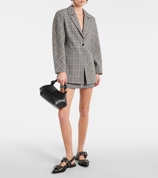 Checked blazer