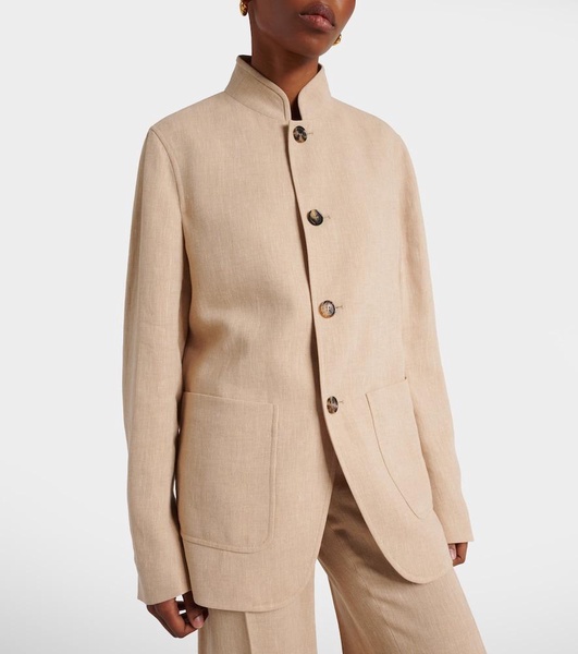 Spain linen crepe jacket