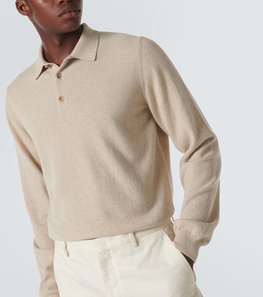 Cashmere polo sweater