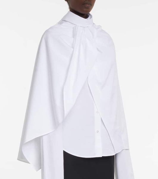 Aleida cotton cape shirt