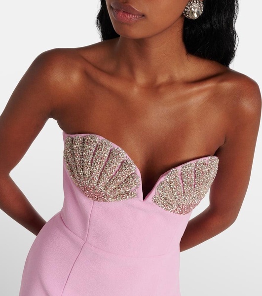 Cordelia embellished strapless gown