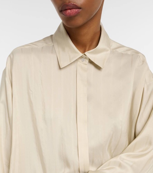 Nomoon jacquard silk poplin shirt