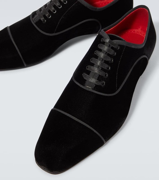 Greggyrocks velvet Oxford shoes