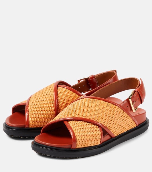 Fussbet raffia-effect sandals