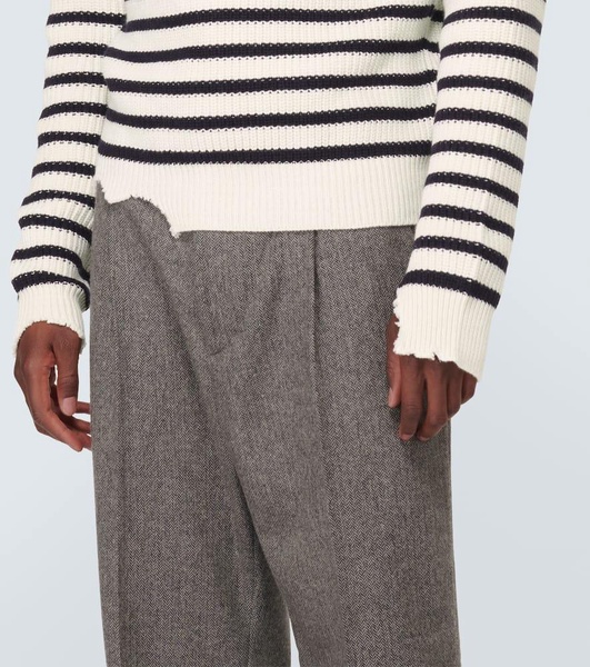 Striped wool sweater