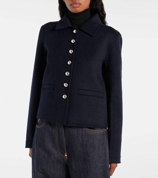 Emilie reversible wool-blend jacket