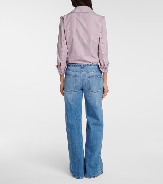 Eglitta mid-rise wide-leg jeans