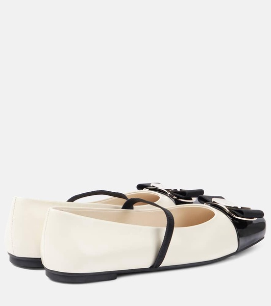 Zina leather ballet flats 