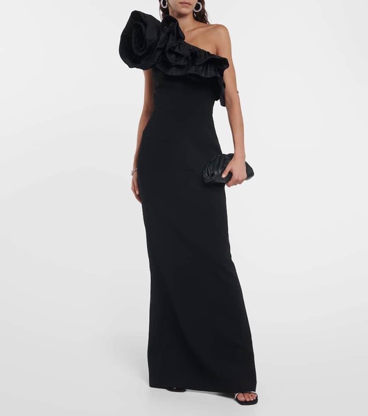 Chloe one-shoulder gown