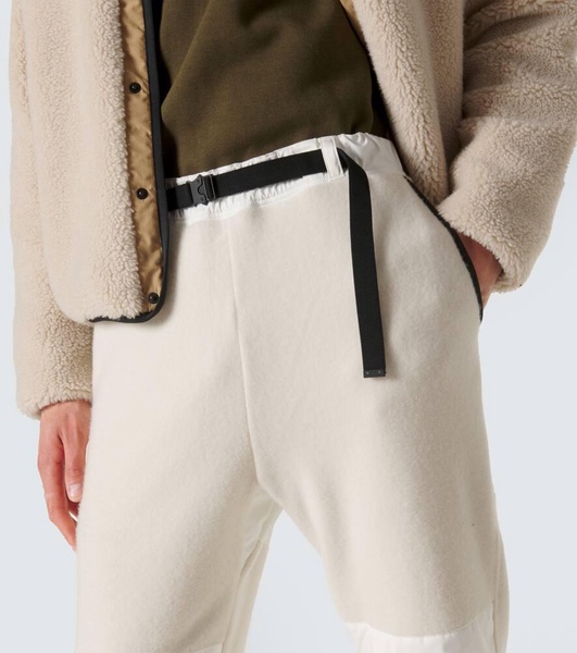 Cashmere and technical sweatpants