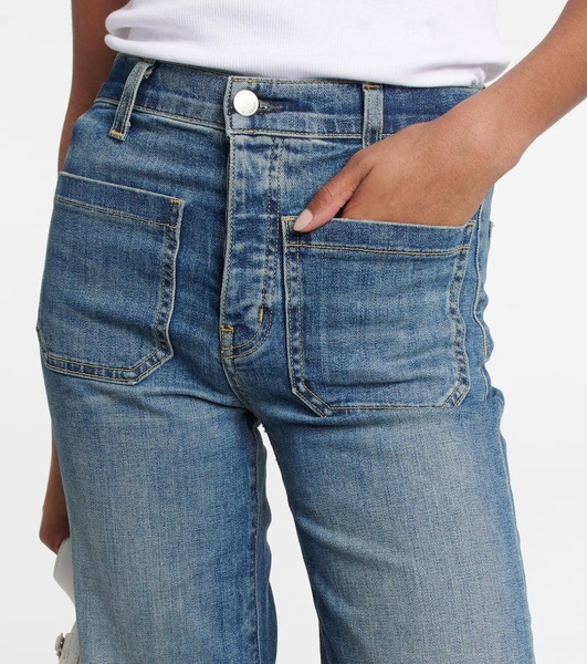 Florence high-rise flared jeans