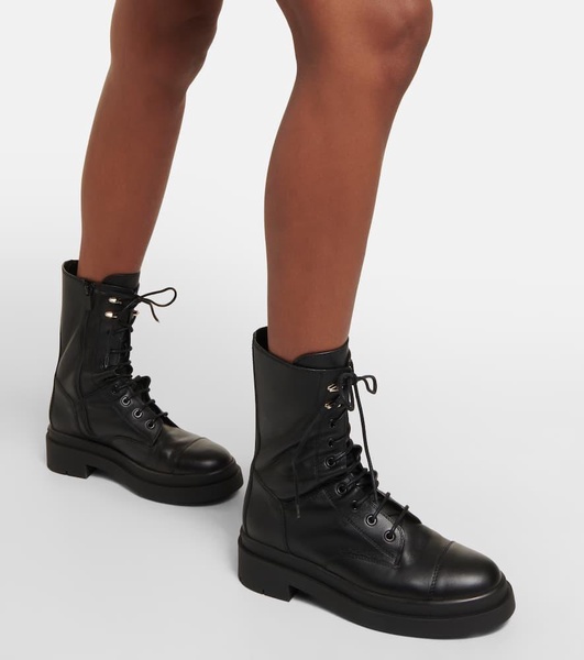 Nari leather mid-calf boots