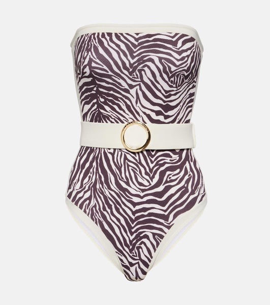 Whitney zebra-print swimsuit