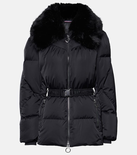 Vela faux fur-trimmed down jacket