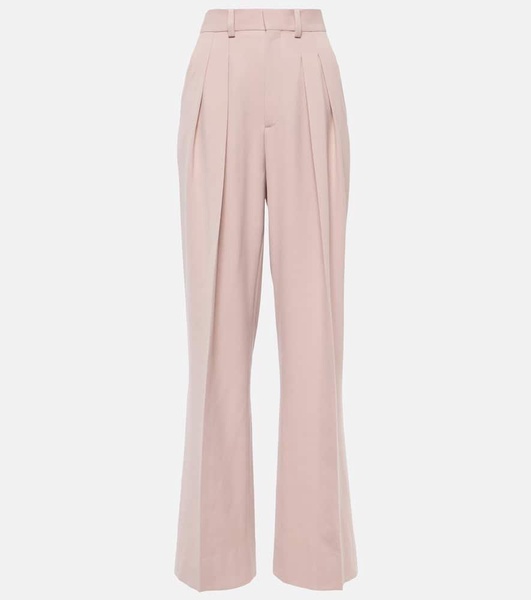 High-rise wide-leg pants