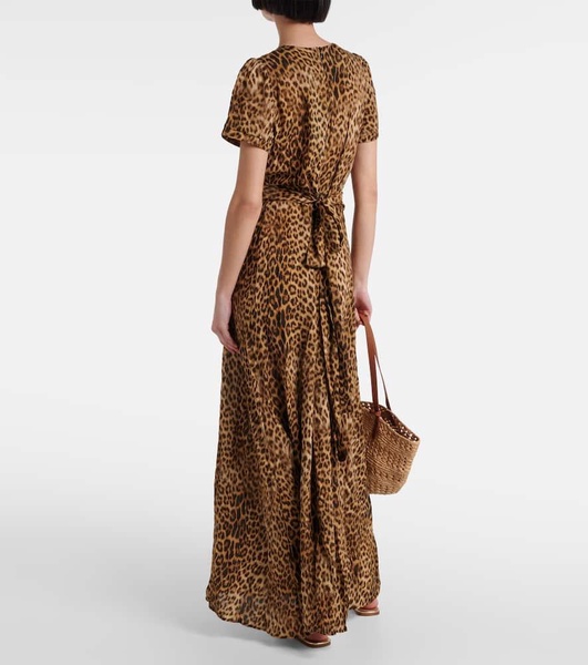 Lou cheetah-print maxi dress