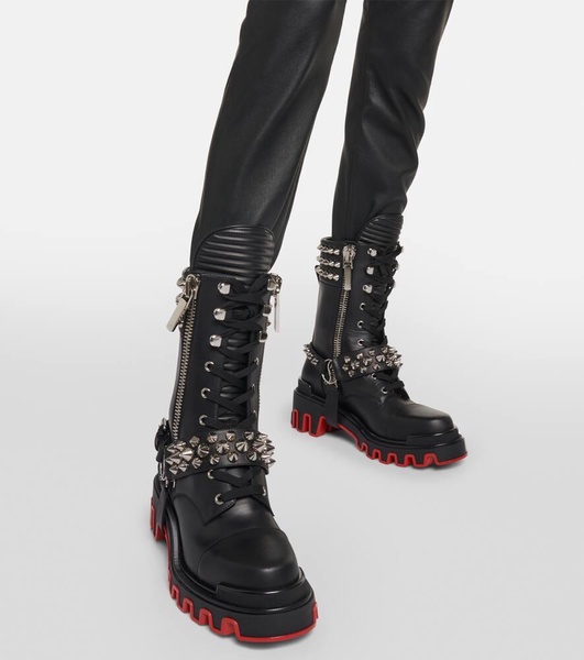 Janetta embellished biker boots