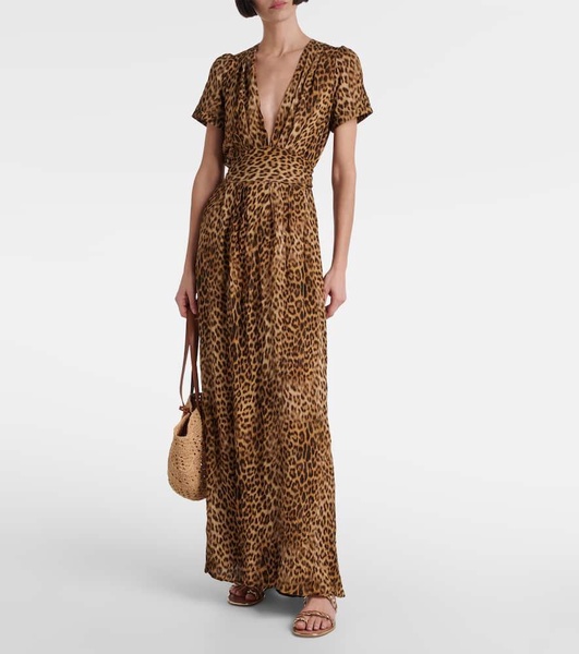 Lou cheetah-print maxi dress