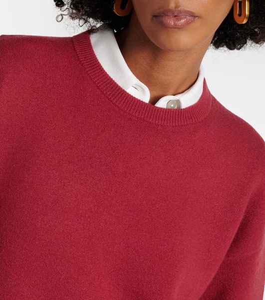 Wool, cotton and cashmere-blend sweater